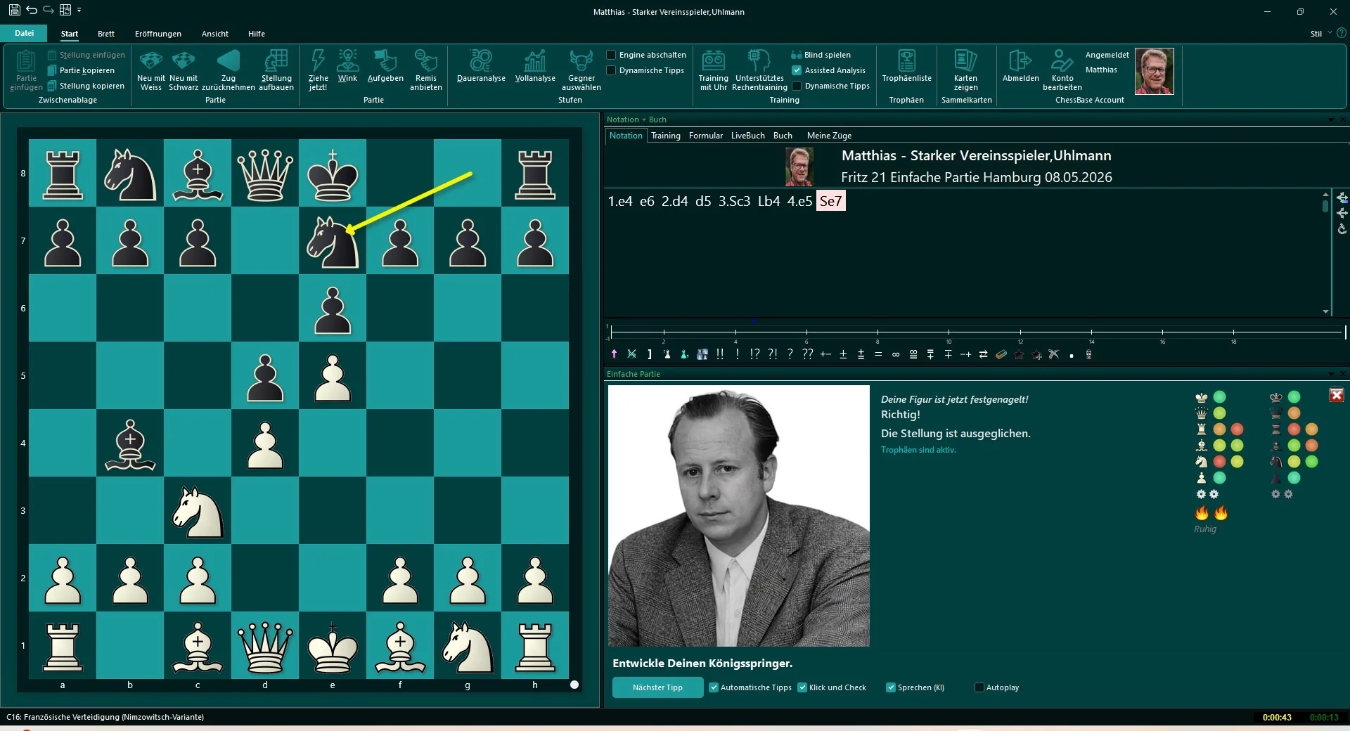 Fritz 21 — modernisierte Oberfläche mit neuer Engine